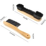 3 Pces Escova De Escova De Pano Kit De Ferramentas Limpador Com Ha De Madeira