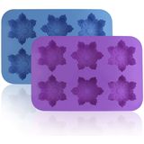 Moldes De Floco De Neve De Silicone Finegood 2 Pack Bolo Panelas Bandejas De Biscoito Bandejas De Sabão Artesanal Fazendo Moldes Também Pa
