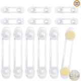 12 Peças Baby Safety Locks, Baby Safety Cupboard Strap Multifunctional Child Safety Travas Transparente Baby Safety Strap Lock For Cabinet D