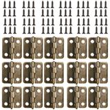Pequenas Mini Dobradiças 50 Mochilas Do Armário De Pacote Com 200x8mm Mini Latão Dobradiça Substituição Parafusos Dobradiça Metálica Para Ca