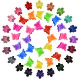 160 Pcs Mini Grampos De Cabelo, 100 Clipes Borboleta Pcs Com 60 Pcs Petal Clips Acessórios De Cabelo Para Meninas E Mulheres, Cor Variada