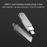 M1 Jesis Usb 3.1 + Type-c Dual Interface U Disk, 32gb (prata