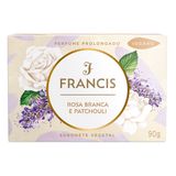 Sabonete Francis Luxo Rosa Branca E Patchouli 90g - Embalagem Com 12 Unidades