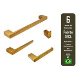 Kit Acessórios Banheiro Guriri Inox Red Gold Pd Deca 4 Peças