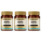 Kit 3 Un - Colina + Inositol 1000mg 60 Caps Dr Botanico