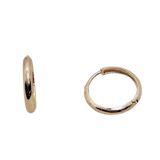 Brinco Argola Lisa 15 Mm Ouro Dourado Brx0572