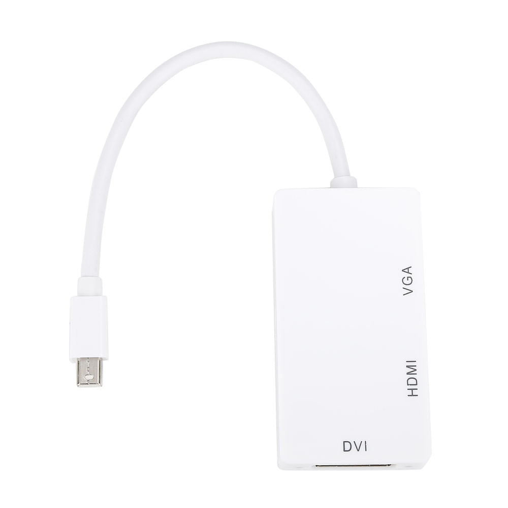 3 Em 1 Adaptador Vga Thunderbolt Converter Mini Cabo Hdmi