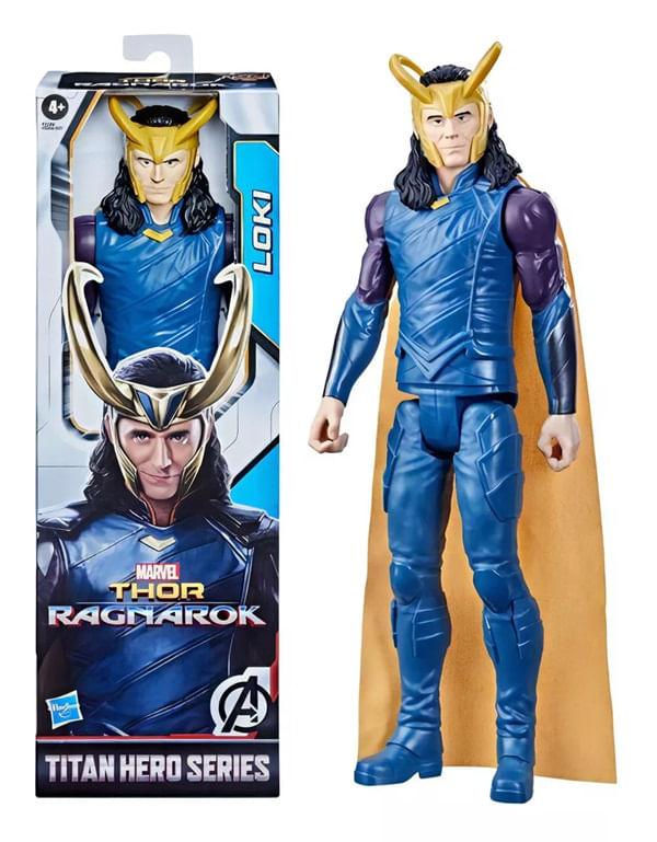 Boneco Articulado Marvel Loki 30cm Thor Ragnarok - Titan Hero Series - Vingadores - Disney - F2246 - Hasbro