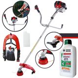 Roçadeira Profissional Com Óleo Stihl Rt43-l Rt43l Toyama À Gasolina 2t 43cc 1,7hp 10.000rpm Alta Performance E Potência