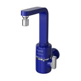 Torneira Elétrica Hydra Slim 4t De Parede Azul 127v