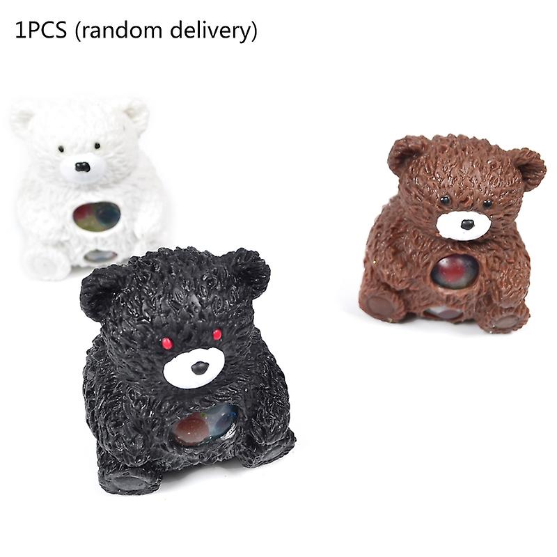 Animal Stress Balls Toy Cute Mesh Bear Anti Stress Ball Deco