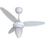 Ventilador De Teto Ventisol Wind 3 Pás Branco Bivolt [f002]