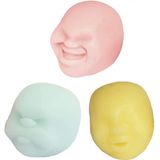 3 Peças Rosto Humano Emoção Bolas Bolas De Estresse Para Adultos Te