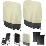 2pcs Zero Gravidade Tampa Da Cadeira Impermeável Ao Ar Livre Dobrável Ch