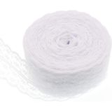 25 Jardas Branco Renda Acabamento Rolo Padrões Fita De Renda Para Sewin