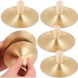 2 Pares De Pratos De Dedo De 35 Polegadas Dança Do Ventre Dedo Cymbal Wi