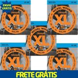 Kit 5 Encordoamento Guitarra D&#39;addario Exl110