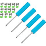 4 Pack Fishing Rod Holders+12 Sinos De Pesca Para Varas De Pesca