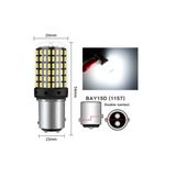 2 Lâmpada Led 1157 2 Polos 144 Led Iluminação Branca Canbus