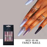 Unhas Falsas Siahyg Handmade Nail, 30 Unidades/conjunto Para Mulheres