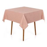 Toalha Mesa Quadrada 4 Lugares Jacquard Melli Rosa Karsten