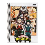 Caderno 10 Matérias 160fls My Hero Academia Cinza Foroni