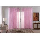 Cortina Voal Liso Delicate Quarto Sala Transparente 300x250