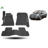 Kit Tapete Carpete Honda Civic Modelos 2007 Até 2011 Cinza