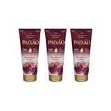 Hidratante Paixão Bisnaga 200ml Framboesa Negra Kit 3un