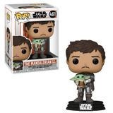 Boneco Funko Pop! Star Wars Mandalorian Mando Holding Child