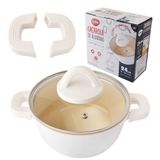 Panela 24 Cm Caçarola Com Revestimento Cerâmica Antiaderente