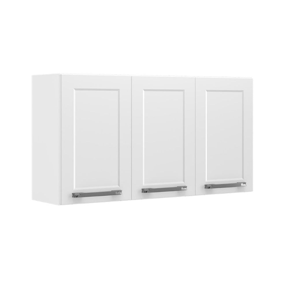 Armário Aéreo Florença 105cm Com 3 Portas Branco Itatiaia