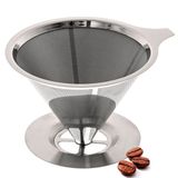 Coador De Café Pour Over Aço Inox 101 Não Precisa De Filtro