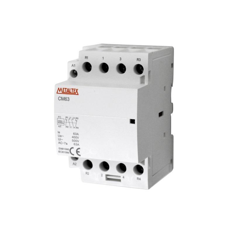 Contator Modular Bipolar 63a 230v 2na+2nf Cm25 Metaltex - Carrefour