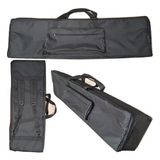 Capa Bag Para Teclado Casio Mzx300 Nylon Master Luxo Preto