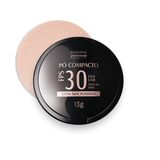 Pó Compacto Fps 30 Médio 13g Pele Clara Textura Fina Novo