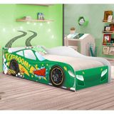 Cama Carro Kaboom Verde Solteiro Casah