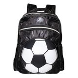 Mochila Infantil Bola De Futebol Alto Relevo 3d Costas Escol