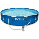 Piscina Intex Armação Metal Galvanizado 6.503l Filtro 220v