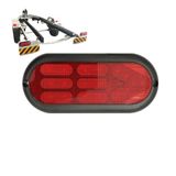 Lanterna Traseira Carretinha Universal 18 Leds Vermelha