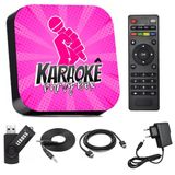 Karaoke Box Rosa +de 1000 Musicas Sistema Com Pontuação