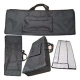Capa Bag Teclado Yamaha Psr-e463 Master Luxo Bk + Cobertura
