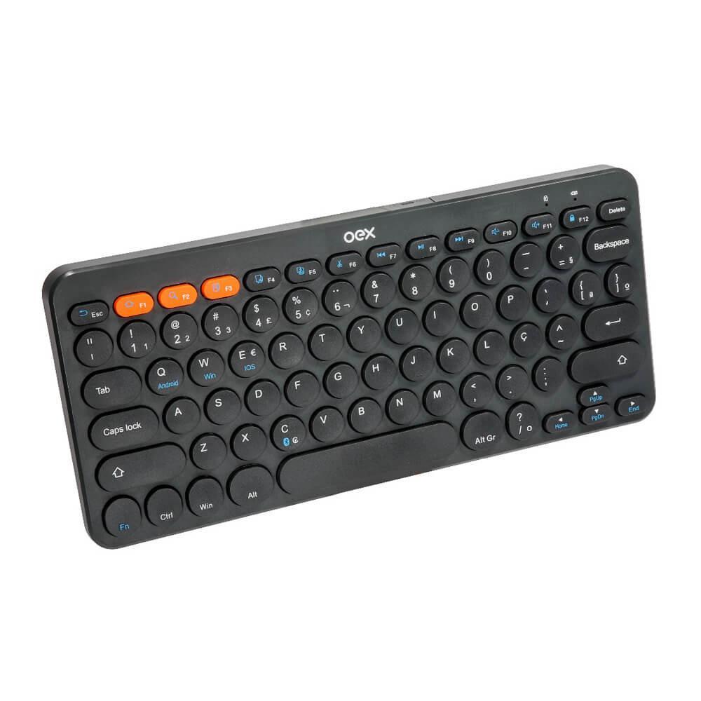 Teclado Bluetooth Retrô Plus Tc510 Preto Oex - Carrefour