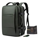 Mochila Executiva Para Viagem Expansível Usb D&#39;agua 27-45l