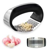 Espremedor Amassador Triturador De Alho Manual Cozinha Inox