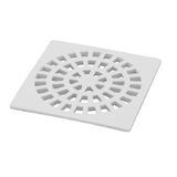 Grelha Plastica Quadrada 10cm Branca Krona Pct 0936