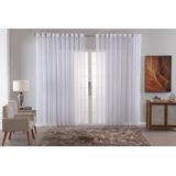 Cortina Voal Liso Delicate Quarto Sala Transparente 300x180