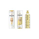 Kit Pantene Hidratação Shampoo+cond+creme Pentear - 3 Itens