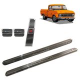 Kit Soleira Porta &amp; Pedaleira Inox Chevrolet C10