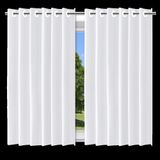 Cortina Blackout Branca 280x140cm Pvc Corta Luz Com Ilhós